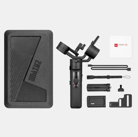 ZHIYUN Crane M2 3-осевой ручной шарнирный стабилизатор для камеры GoPro смартфонов и экшн-камеры компактных камер свет