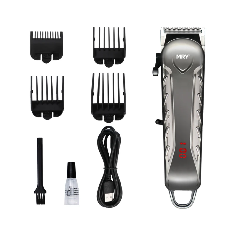 MRY Top Quality Rechargeable Hair Clippers DC 5V Barber Men Hair Cutting Machine Cordless Electric Hair Clipper For Men