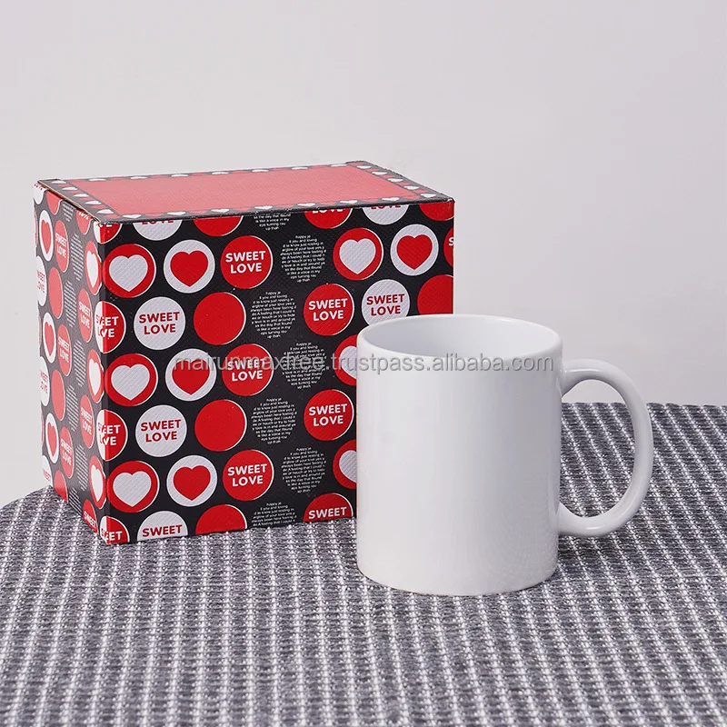 US Wholesale Custom Logo 11oz/15oz High Quality White Sublimation Blanks Product Ceramic Tea Coffee Christmas Ceramic Mug