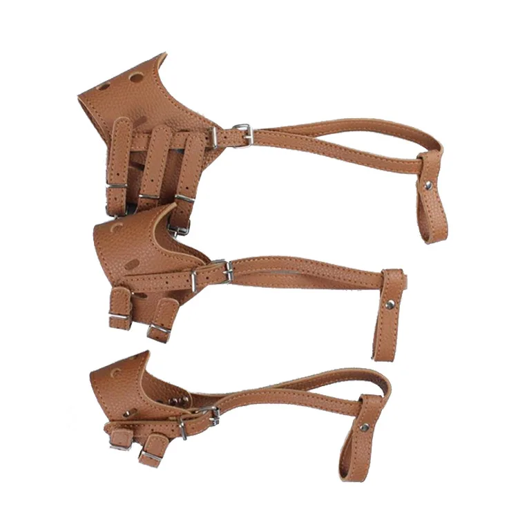 Breathable PU pet dog mouth cover Anti-bite and anti-call dog muzzle