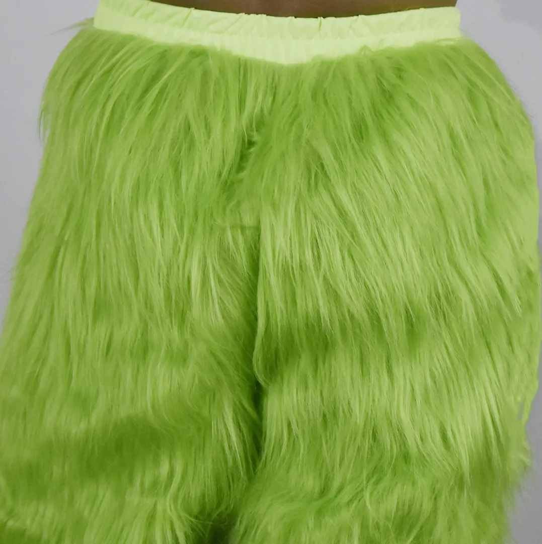 Christmas cosplay clothes Santa Claus Grinch Green Hair Grinch party costume