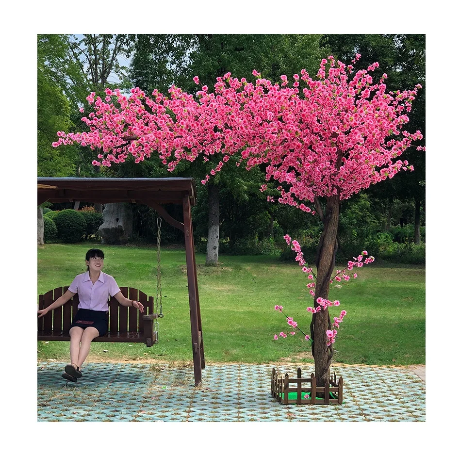 Wholesale pink Japanese Cherry Tree Wedding Decoration Arch Artificial Cherry Tree for Sale