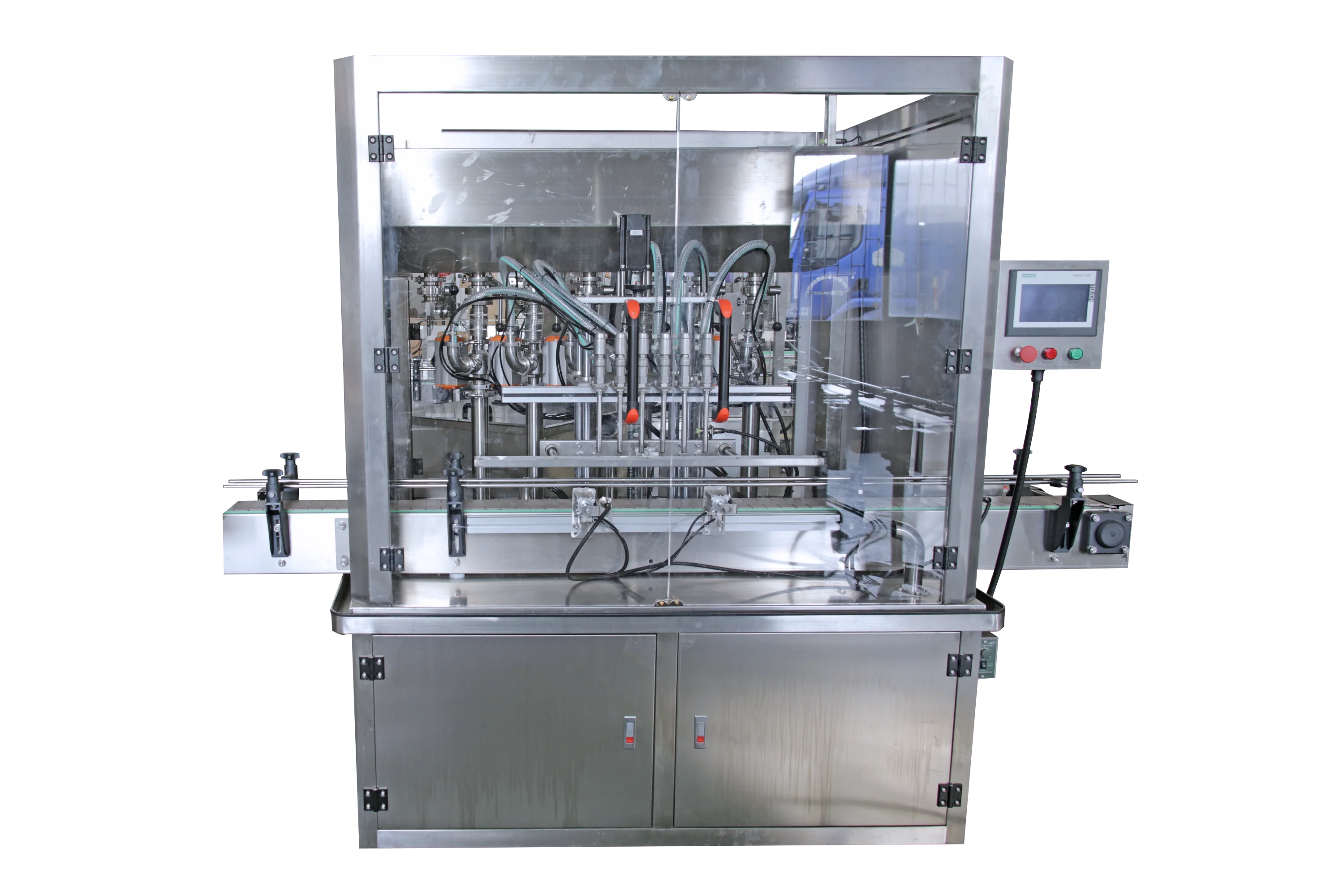 Full auto 1L palm olive groundnut sunflower seed food coconut oil bottle filler machine filling labeling line bottling plant