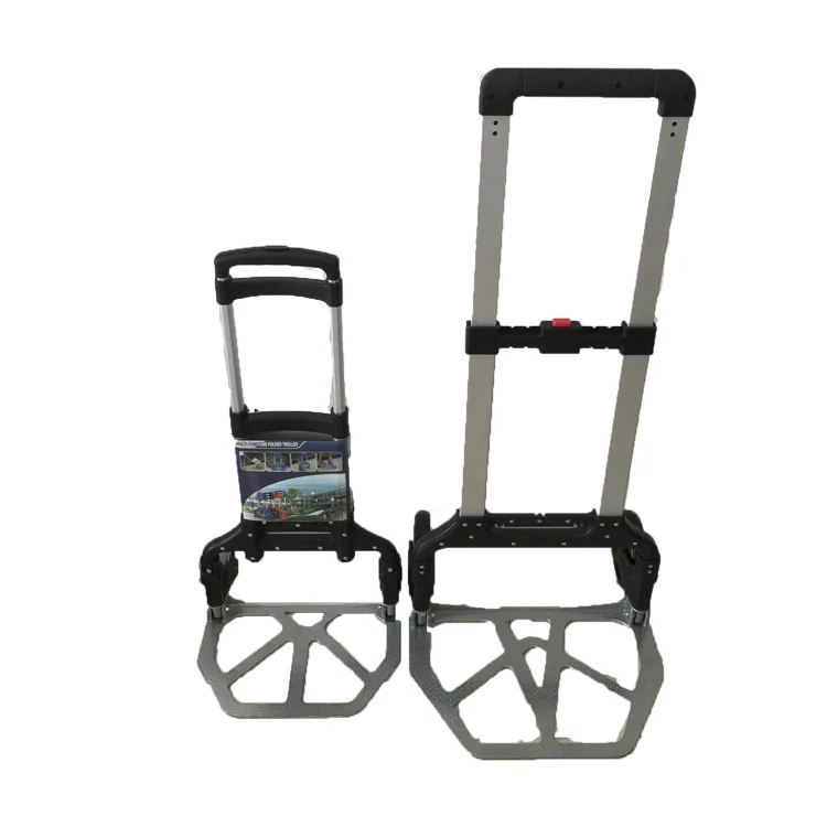 Factory supply material handling outdoor trolley heavy duty platform 2 wheels hand truck moving dolly tool cart