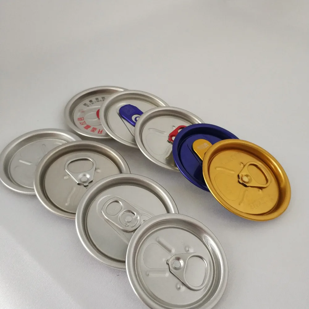 easy open Aluminum Beer pop Can Tops lid 200 SOT 202 RPT CDL Easy Open Pull Ring Can lid For Juice Beer