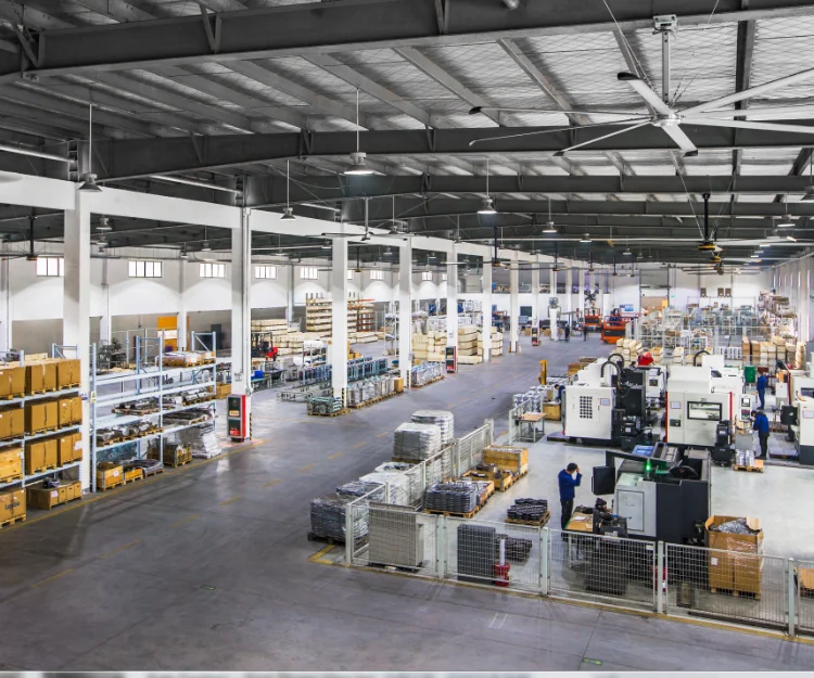 Shanghai Kale Fan 24FT(7.3M) HVLS 5 Al blades large ceiling fan explosion proof cross flow fans