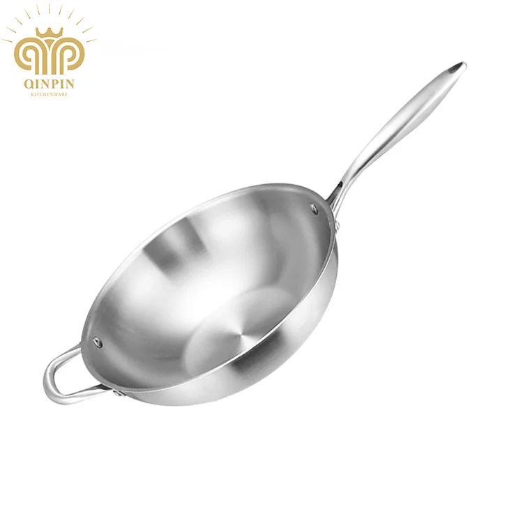 Stainless Steel Frying Pan High Quality SUS304 Cooking Pan