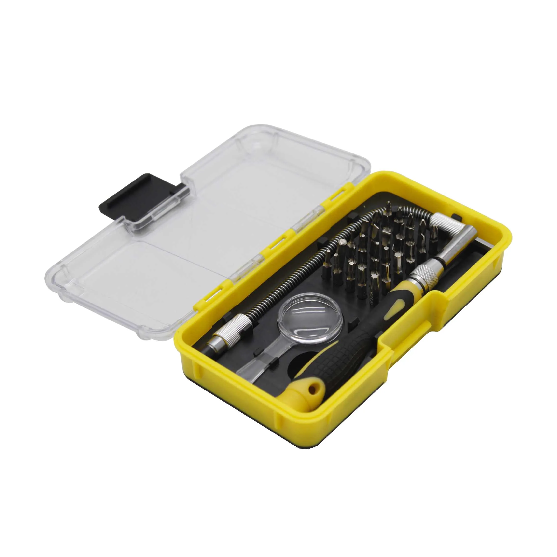 Professional 34pcs Precision Screwdriver Set Tool Set Box In Plastic Case Customized Tool Kit Wholesale Vde