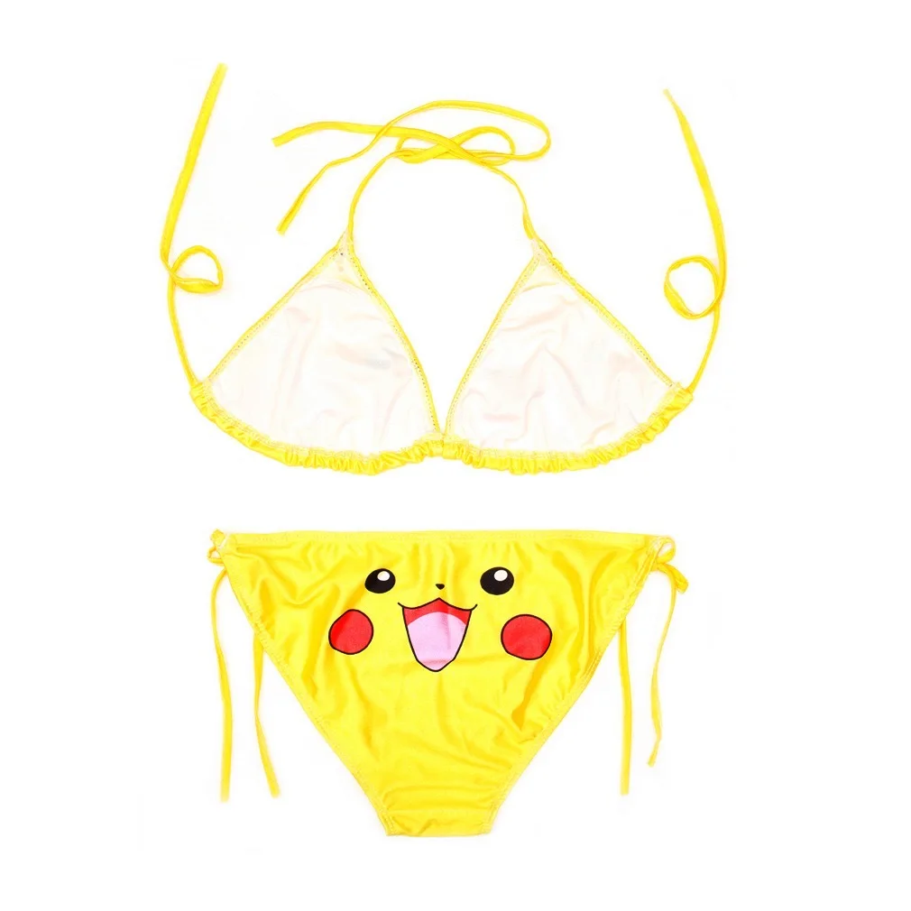 2023 New Arrivals Swimsuit Wholesale Sexy Micro Bikini Set Cartoon Pattern Swimwear Beachwear for Women 100% Polyester Bikinis