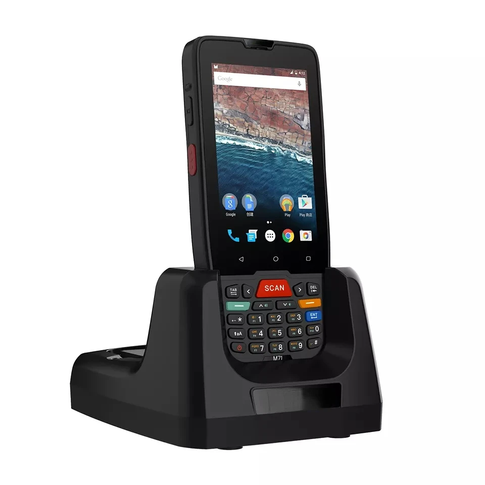 IP65 смарт-телефон на Android 9 BT 2D сканер штрих-кода pda M7100 прочный мобильный коллектор данных терминал промышленный кпк с