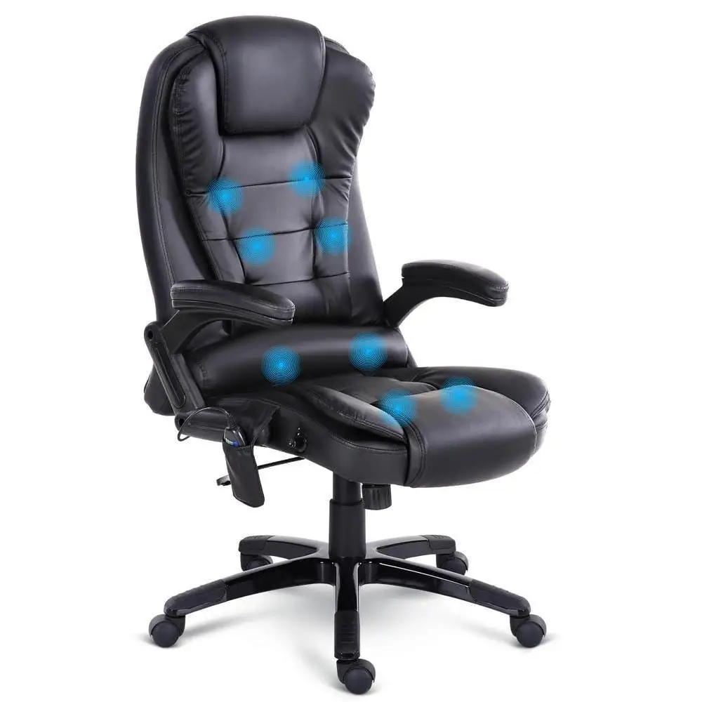 Computer Chair ergonomics Office Chair Reclining boss Lift seat Swivel Chair Massage with footrest Black