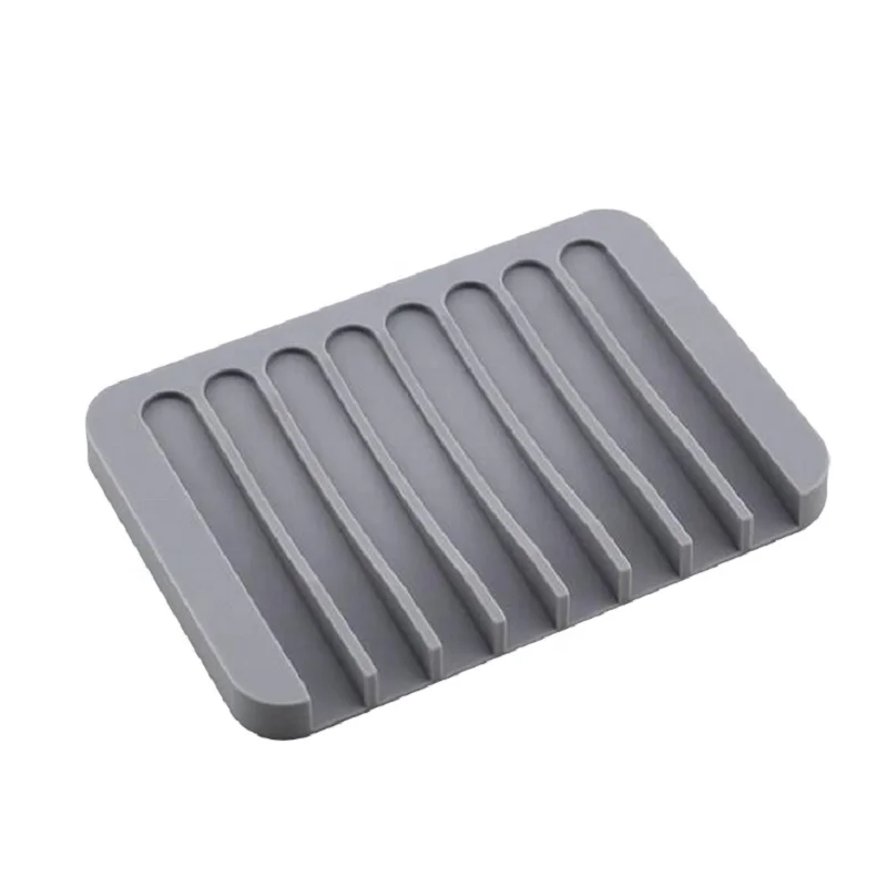 SHANGRONG OEM/ODM silicone Environmental friendly travel soap dish box rack with drainage tray
