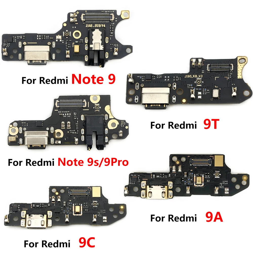 USB Charging Port Connector Jack Plug Flex Cable For Xiaomi Redmi Poco X3 Pro M3 Note 8 8T 9S 9 Pro 10 K30 4G 5G Lite