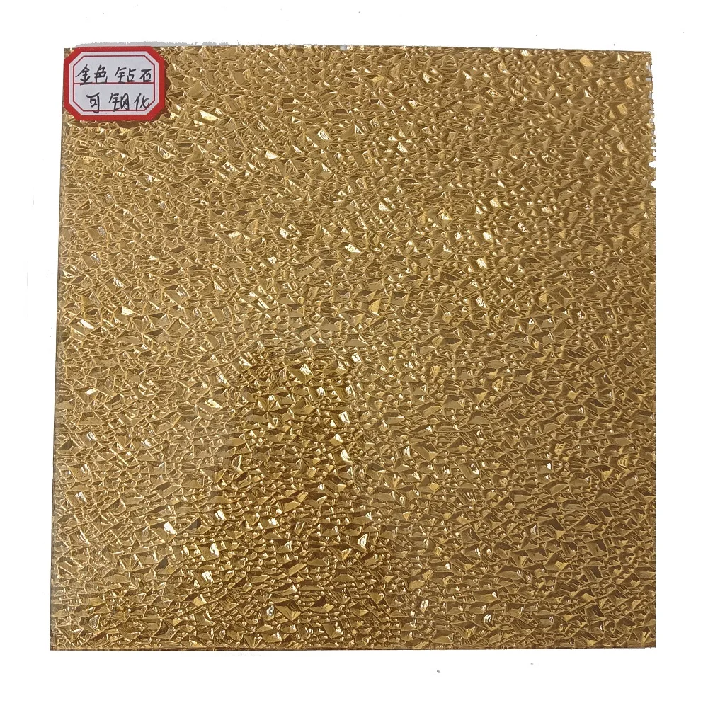 Cheap Price 3mm Gold Pattern Glass Cathedral for Church Windows Architecture Decorative Stained Sheet