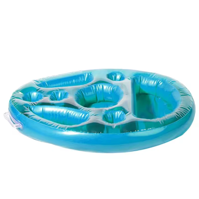 Inflatable Floating Drink Holder Large Capacity Pool Float Party Ride-on for Beverages Salad & Fruit Serving for Pool & Bar