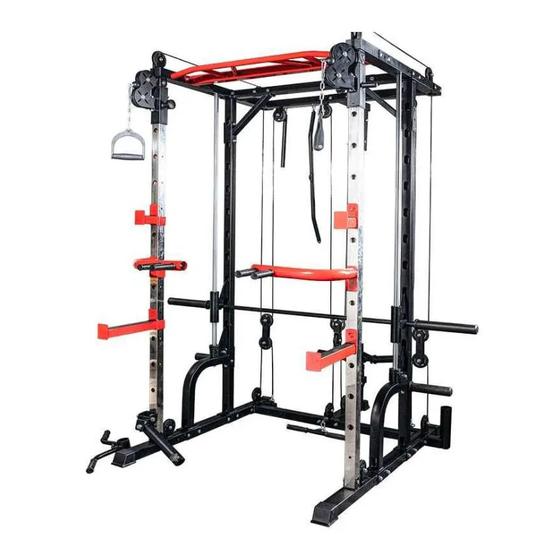 Hot sale Multi-Functional Home Use Fitness Gym Equipment trength Weight Lifting Smith Machine Squat Stand Rack