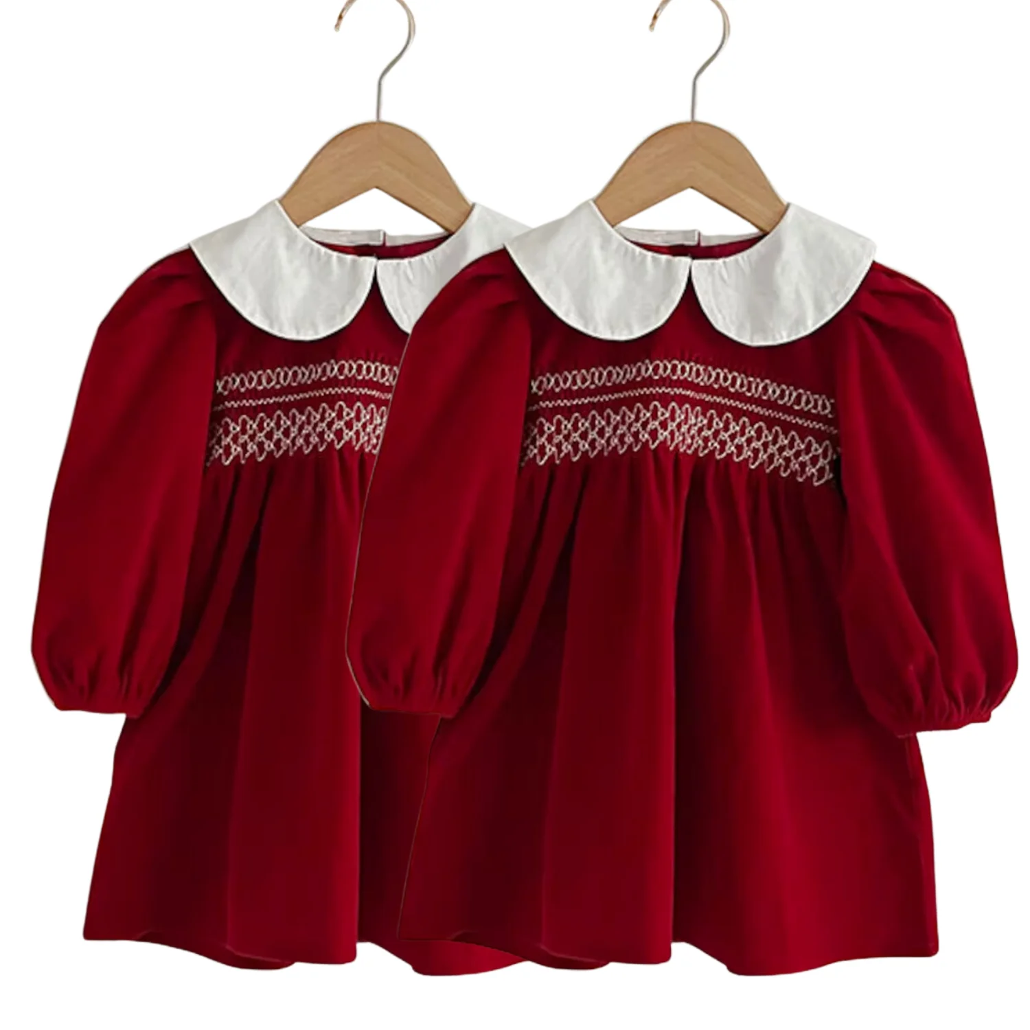 Children Wholesale Prince Smocked Dresses For Kids Good Quality ODM OEM High Grade Product Baby Girl Short Sleeve Embroidery