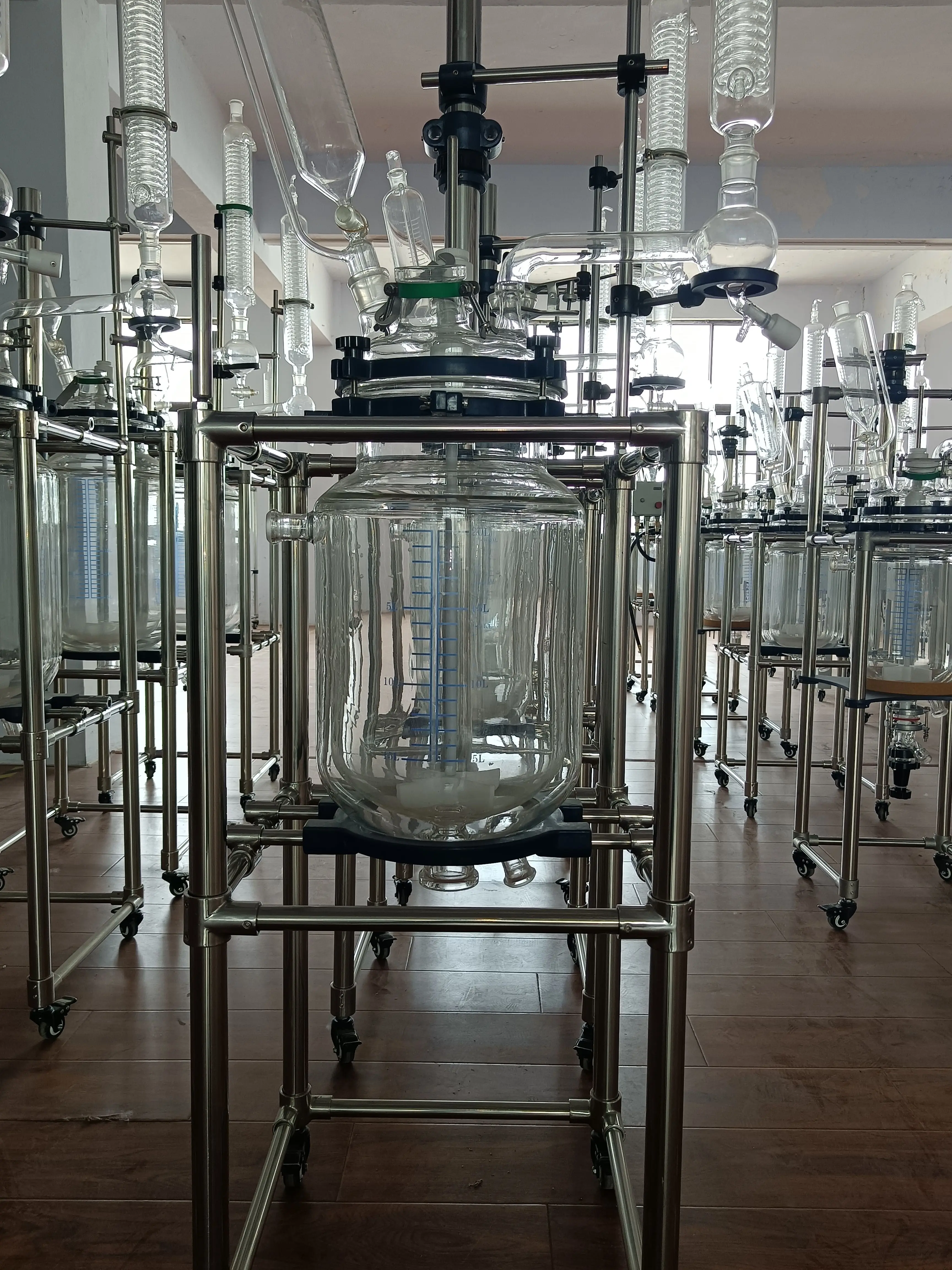 30L Laboratory Machine Double Jacketed Glass Reactor Price