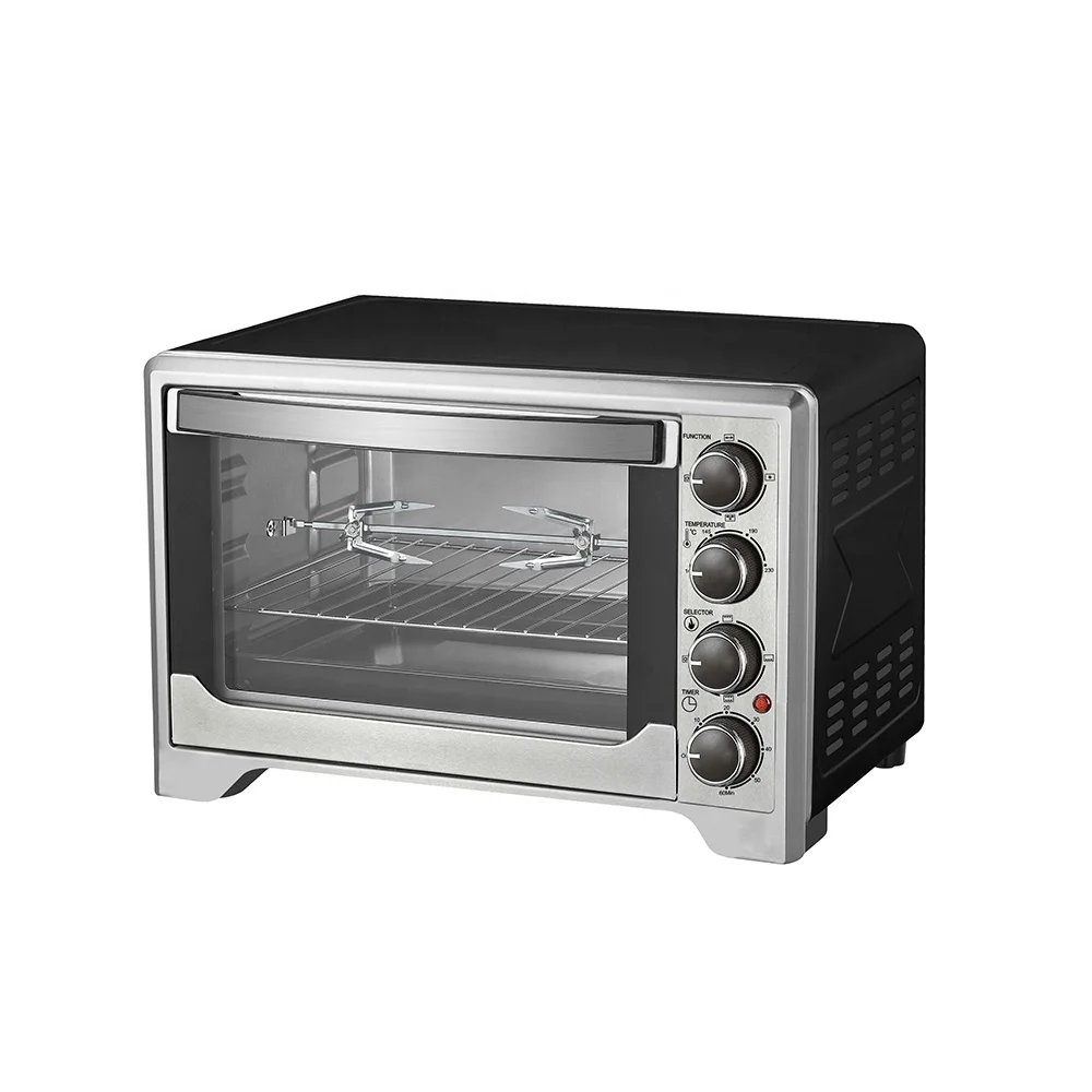 CE сертифицированный 23L 60 минут таймером с кольцами и 4 шага переключатель нагревательный элемент из нержавеющей стали Настольный Электрический духовой шкаф на газовом