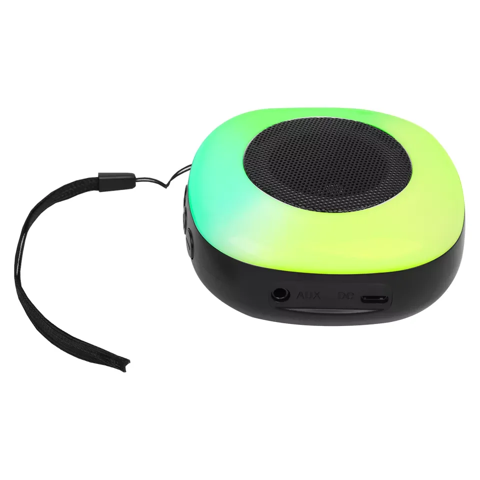 Новые поступления недорогие цветные портативные колонки RGB с подвесным ремешком беспроводная BT-колонка