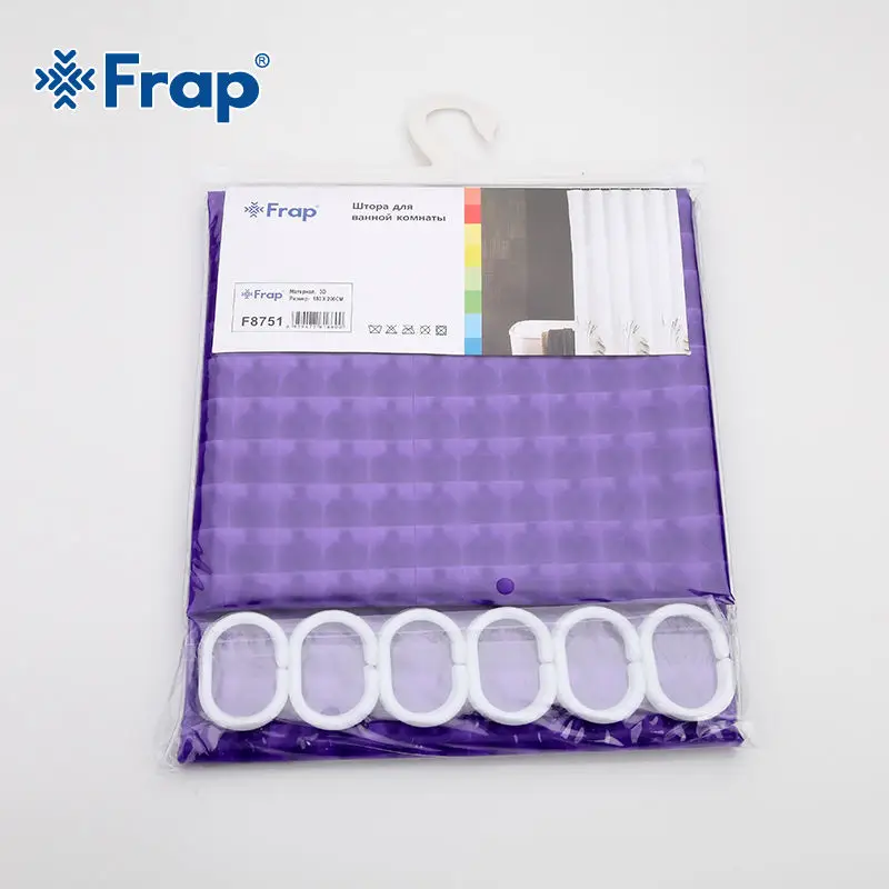 Frap PEVA ванная комната 3D занавеска для душа 180*200 см F8751