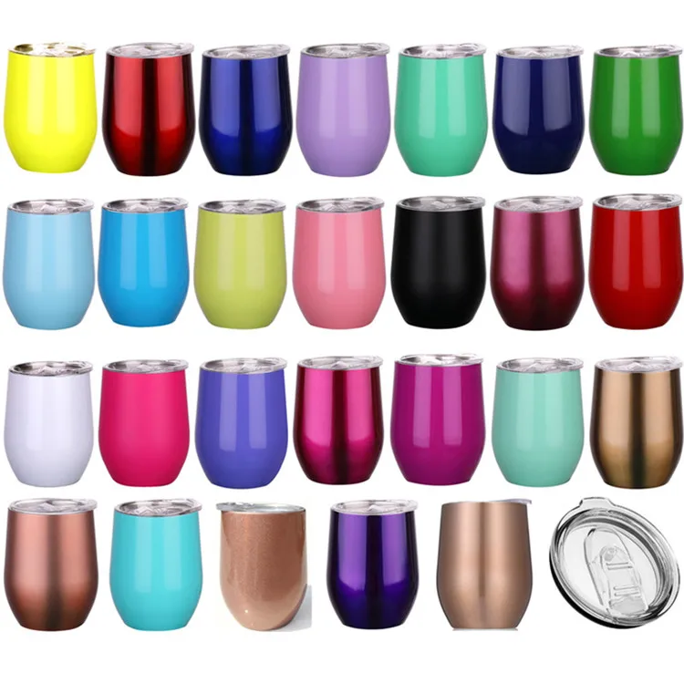 AilinGalaxy 12oz Thumbler Stainless Steel Tumbler White Wine Straight Customize Wholesale Cups