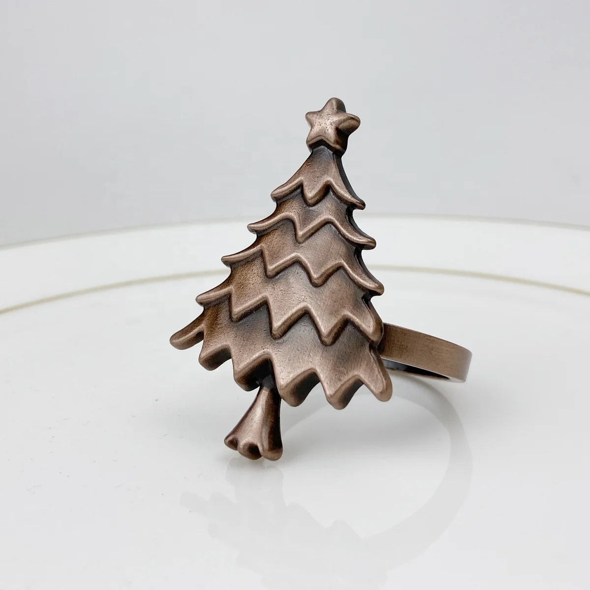 cheap and simple christmas tree napkin ring
