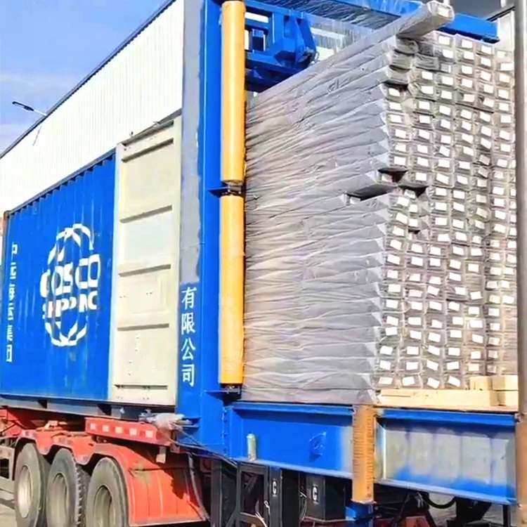 Hot sell new innovative design smart container lifting and unloading ramp system for loading steel/wood/panel