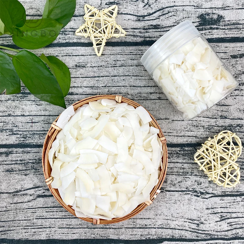 Wholesale High Quality Natural Flavored Roasted Coconut Slices Taste Freshness Dried in Bulk Ad-Drying Process.