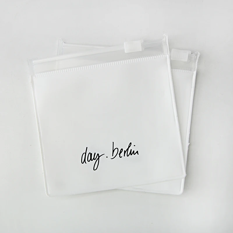 
Sinicline shock-proof wholesale customized 0.2mm frosted white plastic EVA pouch for jewelry with logo 