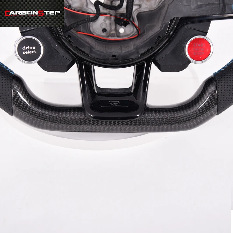 For Volkswa-gen VW Golf 7 6 5 Mk7 MK6 MK5 Gti Golf R Steering Wheel Genuine Real Carbon Fiber Steering Wheel