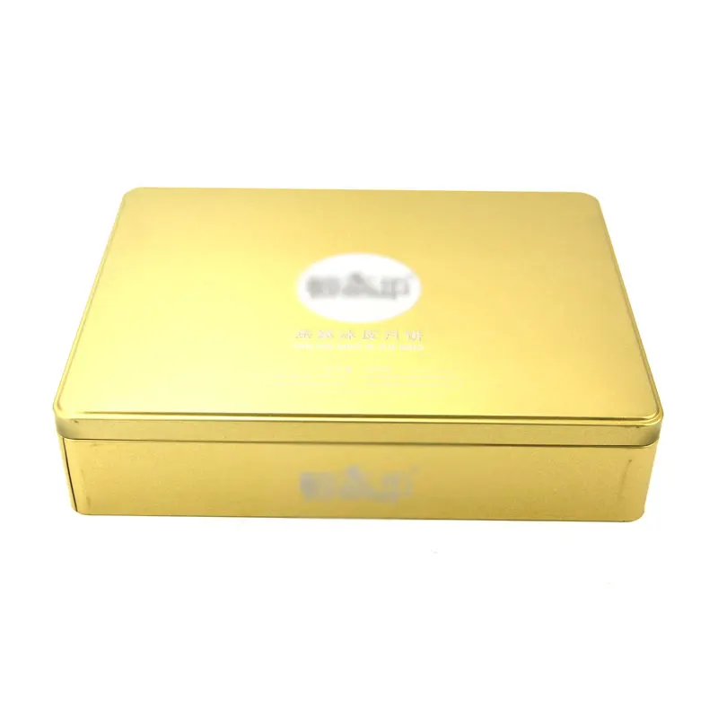 High-End 8-Pack Gold Embossed Moon Cake Gift Box Metal Luxury Gift Boxes for Special Occasions