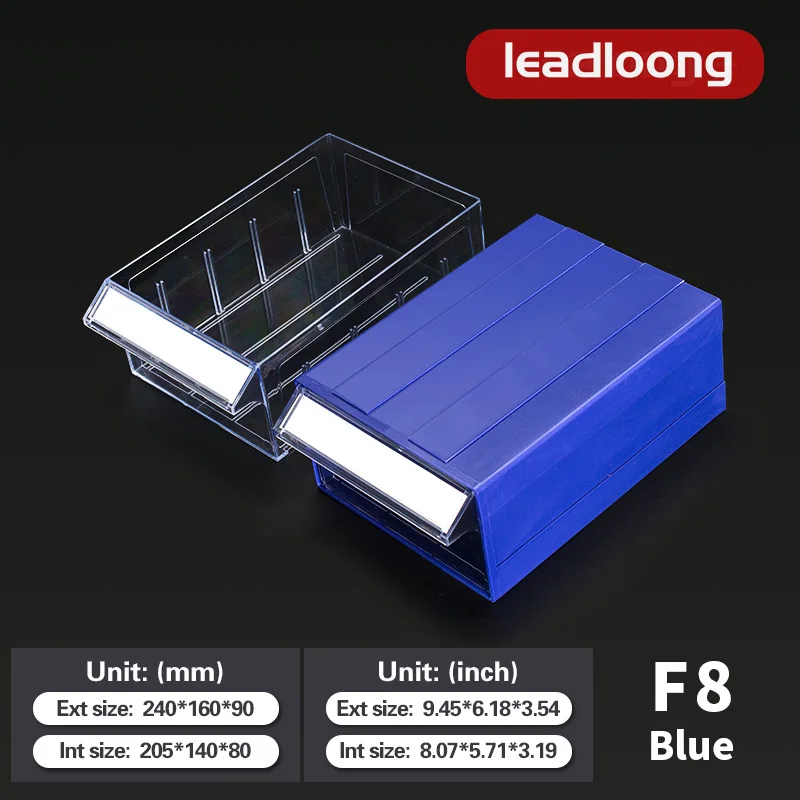 LEADLOONG F8-240*157*90MM Blue Color |  Wall-mounted Screw Classification Component Box Tool Case components Storage ToolBox