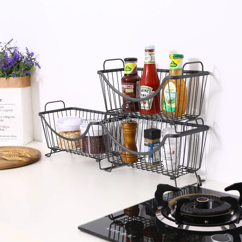 Detachable Heavy Duty Wire Shelving Metal Wire Shelf Storage Rack Durable Organizer