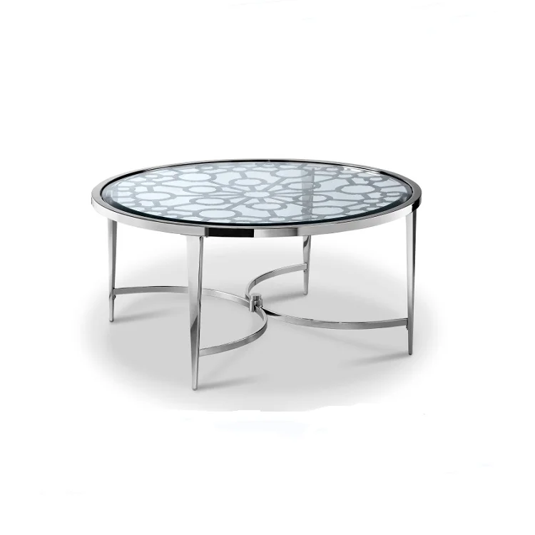 Популярный маленький кофейный столик из закаленного стекла для гостиной