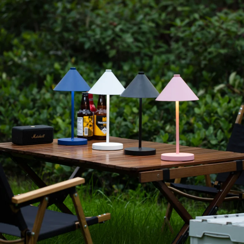 Indoor and outdoor table lamps modern touch control decorative rechargeable battery-powered LED lamp