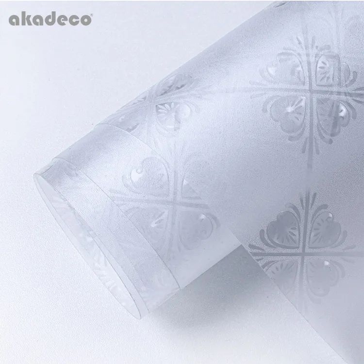 Decorative bathroom door window glass frosted matte lamination vinyl privacy film for glass