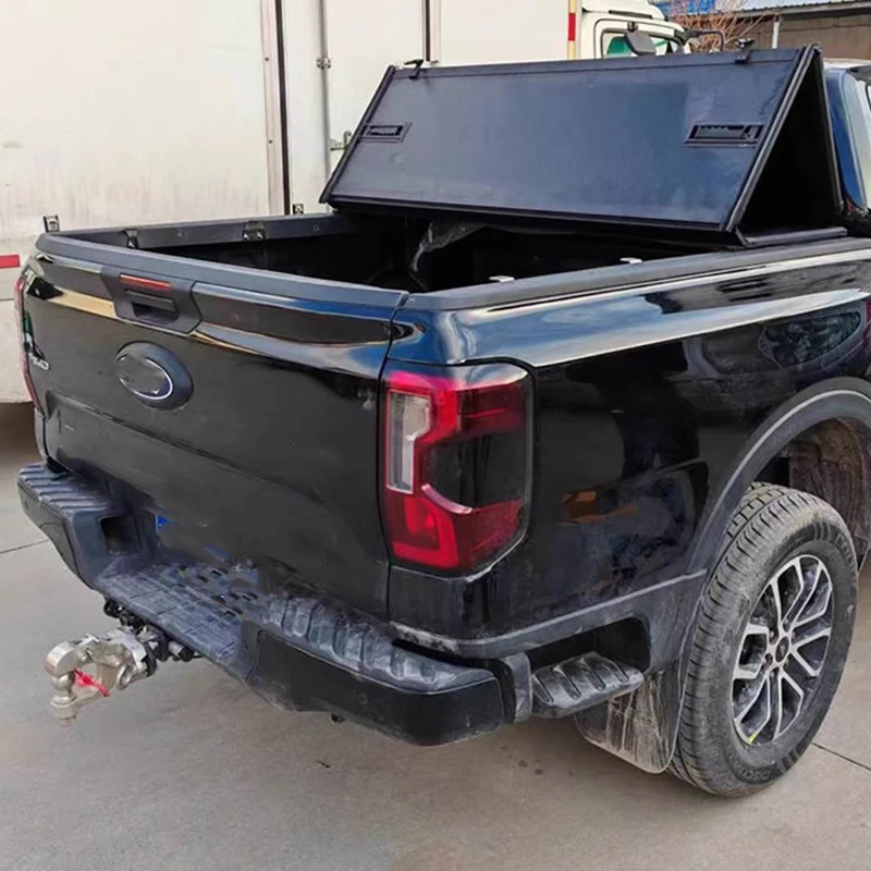 Pickup Truck Aluminum Tonneau cover Tundra Retractable Roller Lid Truck Bed hard tri-folding cover FOR NAVARA NP300