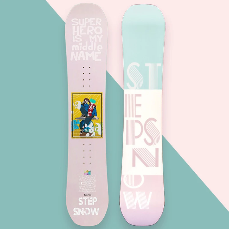 Made in China wooden custom OEM logo design all mountain split blank skis boards training Adult and kids snowboards