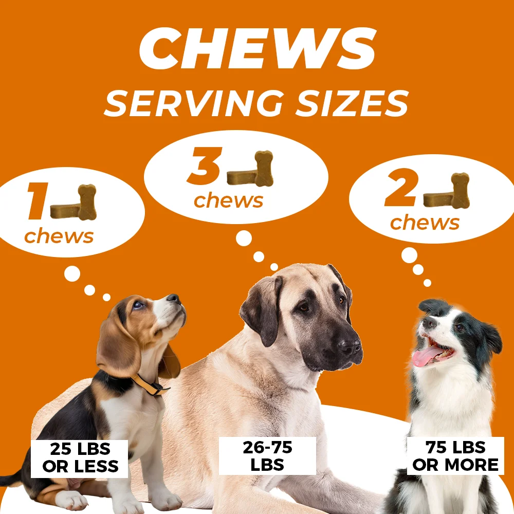 OEM ODM CALMING CHEWS SOFT CHEW SUPPLEMENTS FOR DOGS