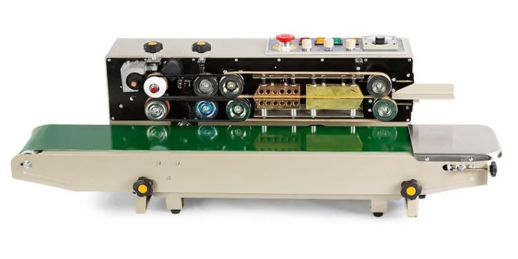 Bag Sealing Machine Hot Seal 250g - 1000g Horizontal & Vertical Continuous Band Sealer 25-48 cm Height Bags