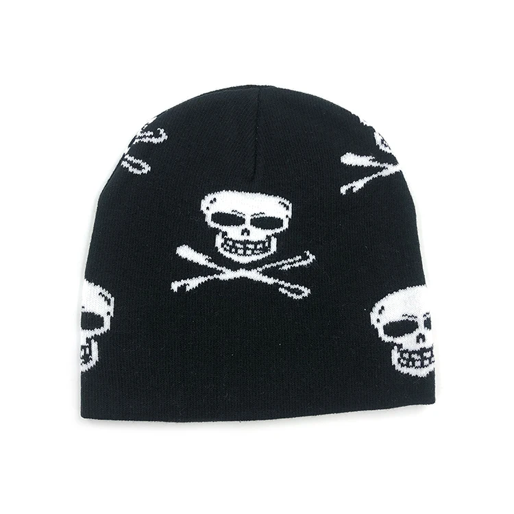 custom printing 100% acrylic winter knitted hats men women designer logo jacquard baby kids beanie hat wholesale skull cap