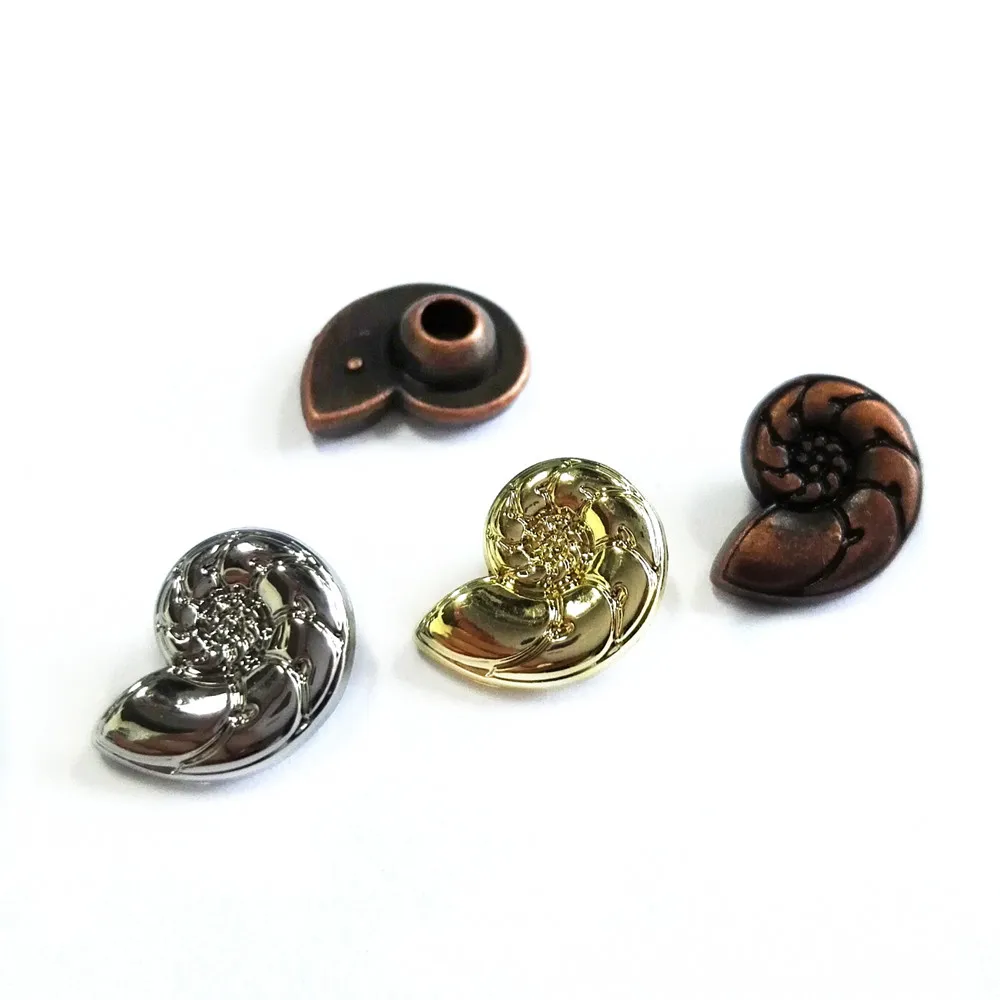 Customized colorful antique shiny sliver gold copper fashion leather Jeans button rivet for handbags