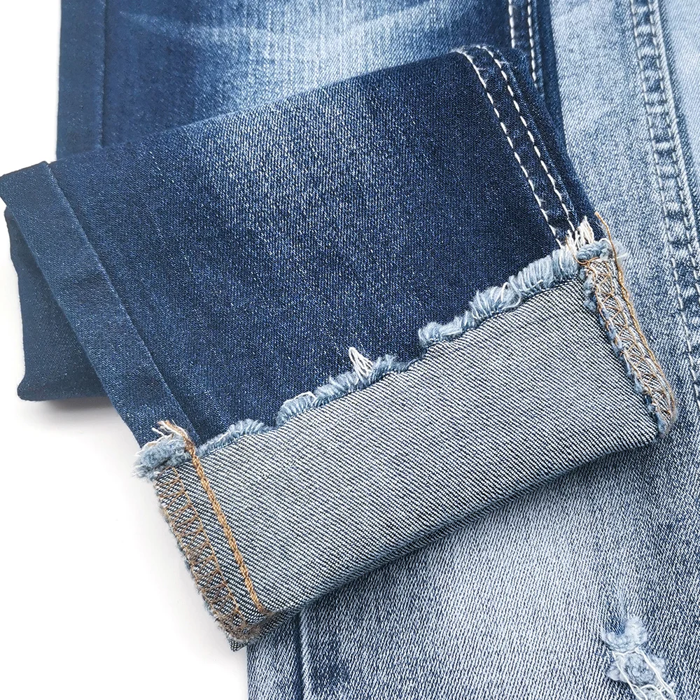 12OA+11.7*21/75D+55D TR+21/75+40D TR denim fabric for clothes