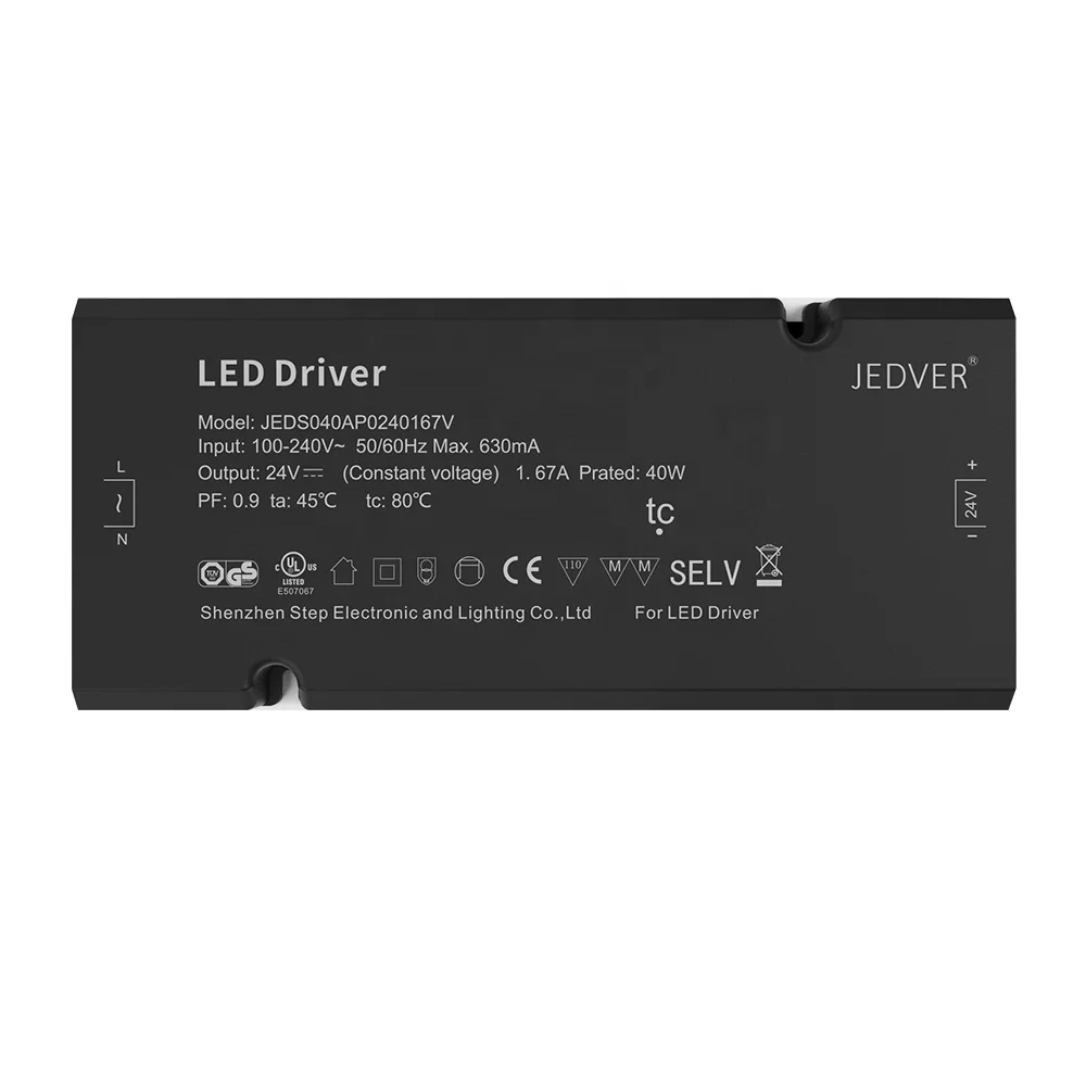 12v/24v 20w 40w 60w 90w Led Driver Dimmable Home Lighting Continuous Smooth Led Power Driver
