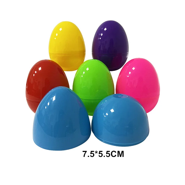 Cheap Colorful open  Plastic Home Decor candy eggshell  Easter Egg for Children  toy