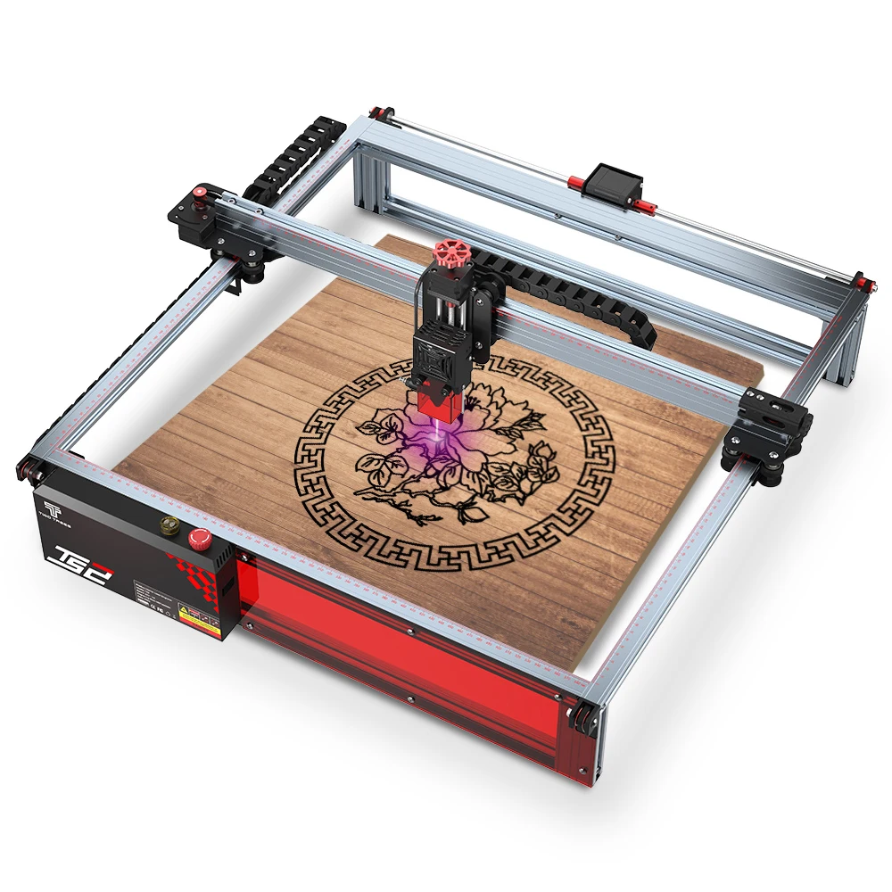 TS2 10W portable wood blanks mr carve metal mini small gravure laser engraving and cutting machine two trees