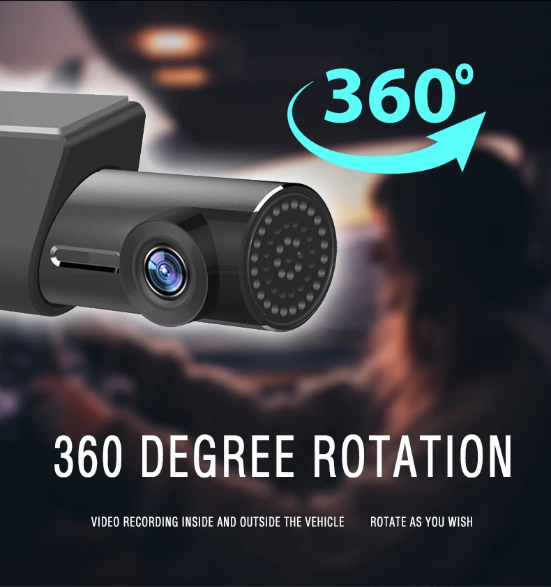 HD WiFi dash cam mobile Internet Hd 1080p auto camera zinc alloy shell manufacturer direct sales