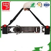 Wholesale Black EVA Foam padded nylon ski carrier straps for ski gear