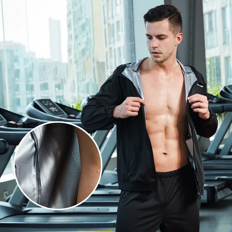 Factory wholesale custom logo Men Slimming Waist Trainer Bodysuit Shapewear Tummy Control Sweat Sauna Suit For Weight Loss